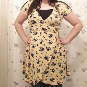 Women V-neck Summer Casual Mini Flora Dress